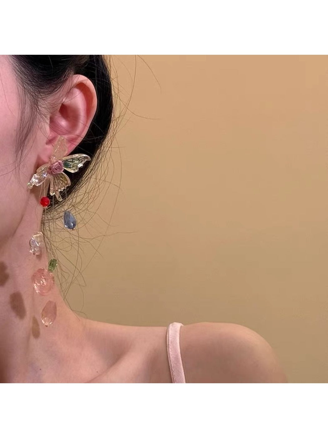 Earedge - Elegant Colorful Butterfly Earrings