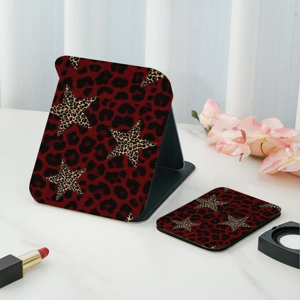 Mirroray - Leopard Print Folding Makeup Vanity Mirror