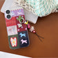 Keypus - Vintage Style Pony Flower Bag Charm Keychain