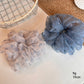 Gifty - Blue Tones Floral Print Polyester Scrunchie