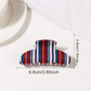 Beau - Striped PVC Updo Hair Clip
