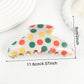 Beau - Classic Polka Dot Patterned Claw Clip