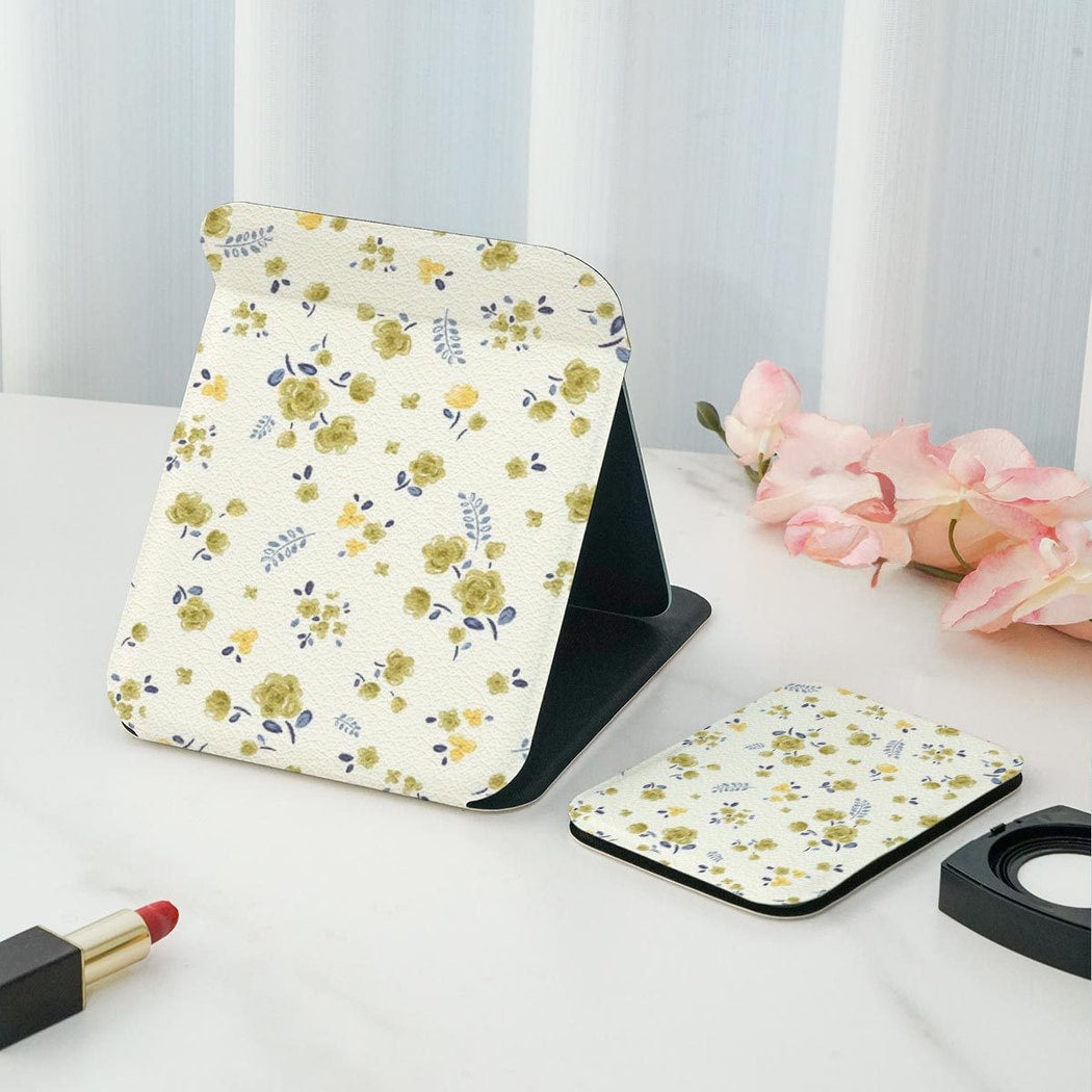 Mirroray - Floral Print Desktop Folding Vanity Mirror