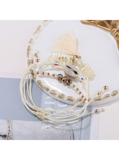 Lovra - Bohemian Tassel Multilayer Beaded Bracelet