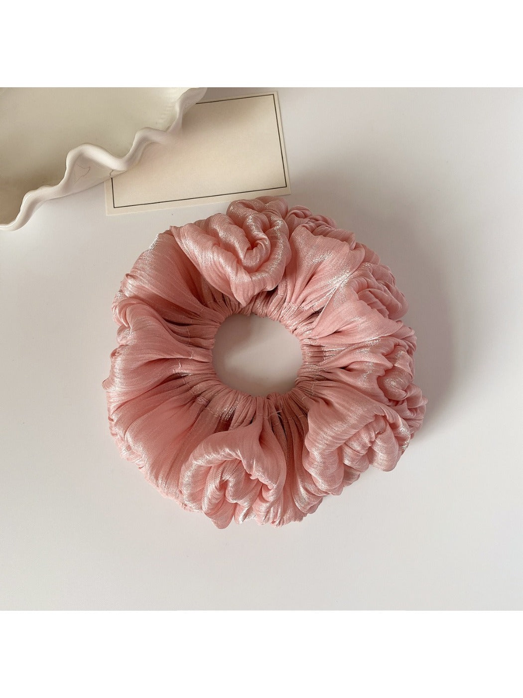 Gifty - Colorful Pleated Satin Scrunchie