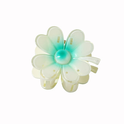 Beau - Layered Flower Petal Decorative Claw Clip