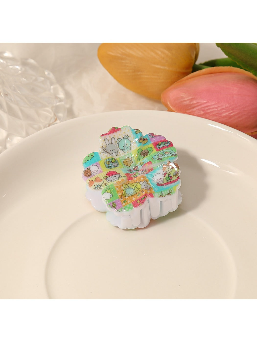Beau - Cartoon Flower Shaped Hair Clip