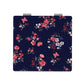Mirroray - Floral Print PU Cover Folding Makeup Mirror