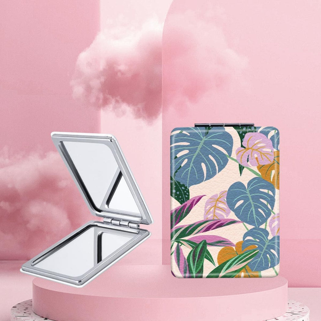 Mirroray - Leaf Pattern Folding Makeup Mirror