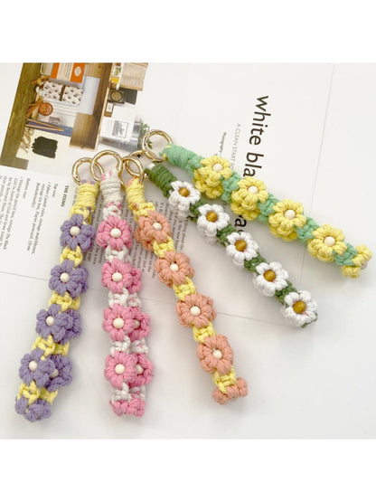 Keypus - Crochet Daisy Flower Keychain