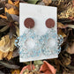 Earedge - Printed Daisy Patchwork Earrings