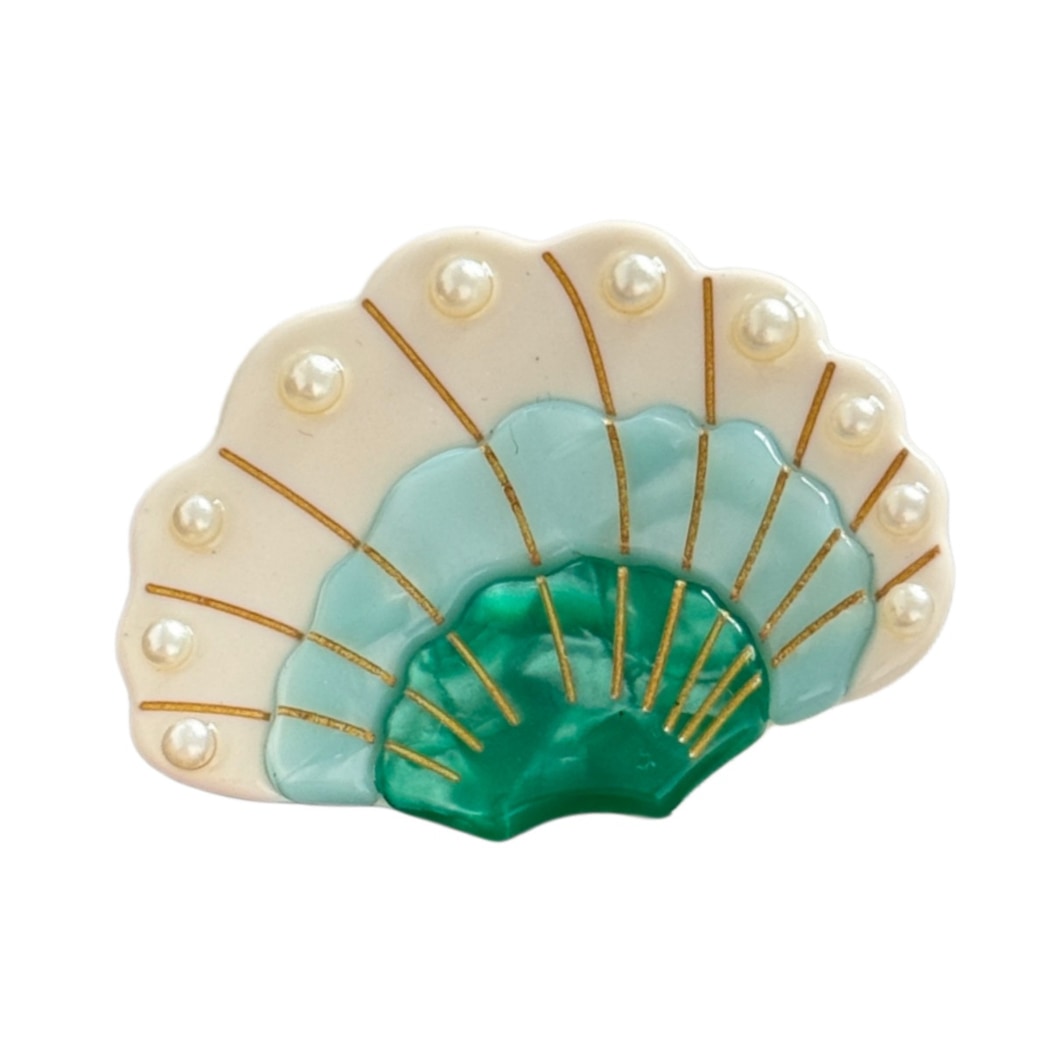 Beau - Ocean Style Acetate Sea Motif Hair Clip