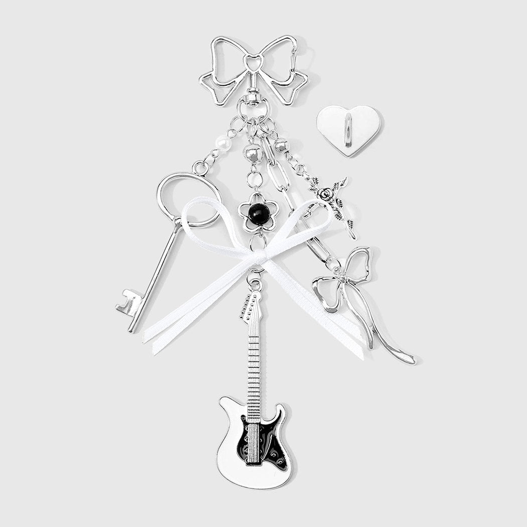 Keypus - Decorative Guitar Bow Detail Keychain