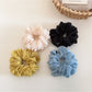 Gifty - Solid Color Ruffled Chiffon Scrunchie