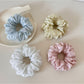 Gifty - Textured Rhinestone Polyester Ponytail Scrunchie