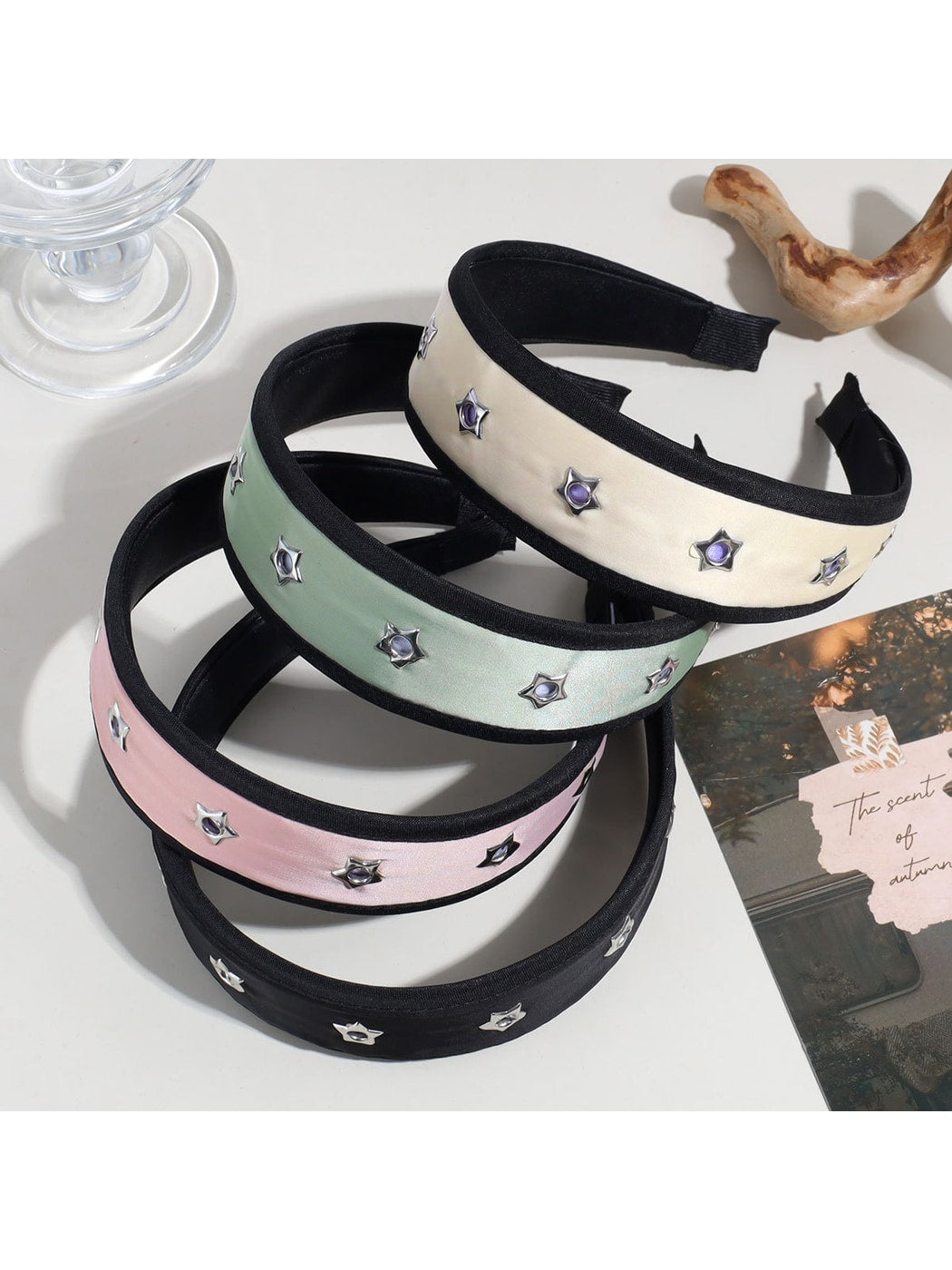 Gifty - Star Cutout Satin Look Fashion Headband