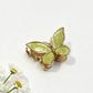 Side view of Beau butterfly hair clip highlighting its lightweight design