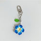 Keypus - Alloy Plastic Flower Pendant Bag Charm Keychain
