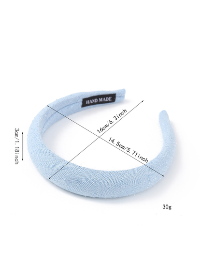 Gifty - Padded Solid Color Fabric Wrapped Headband