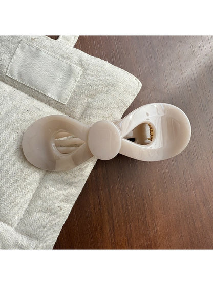 Beau - Vintage Flat Bow Hair Claw Clip