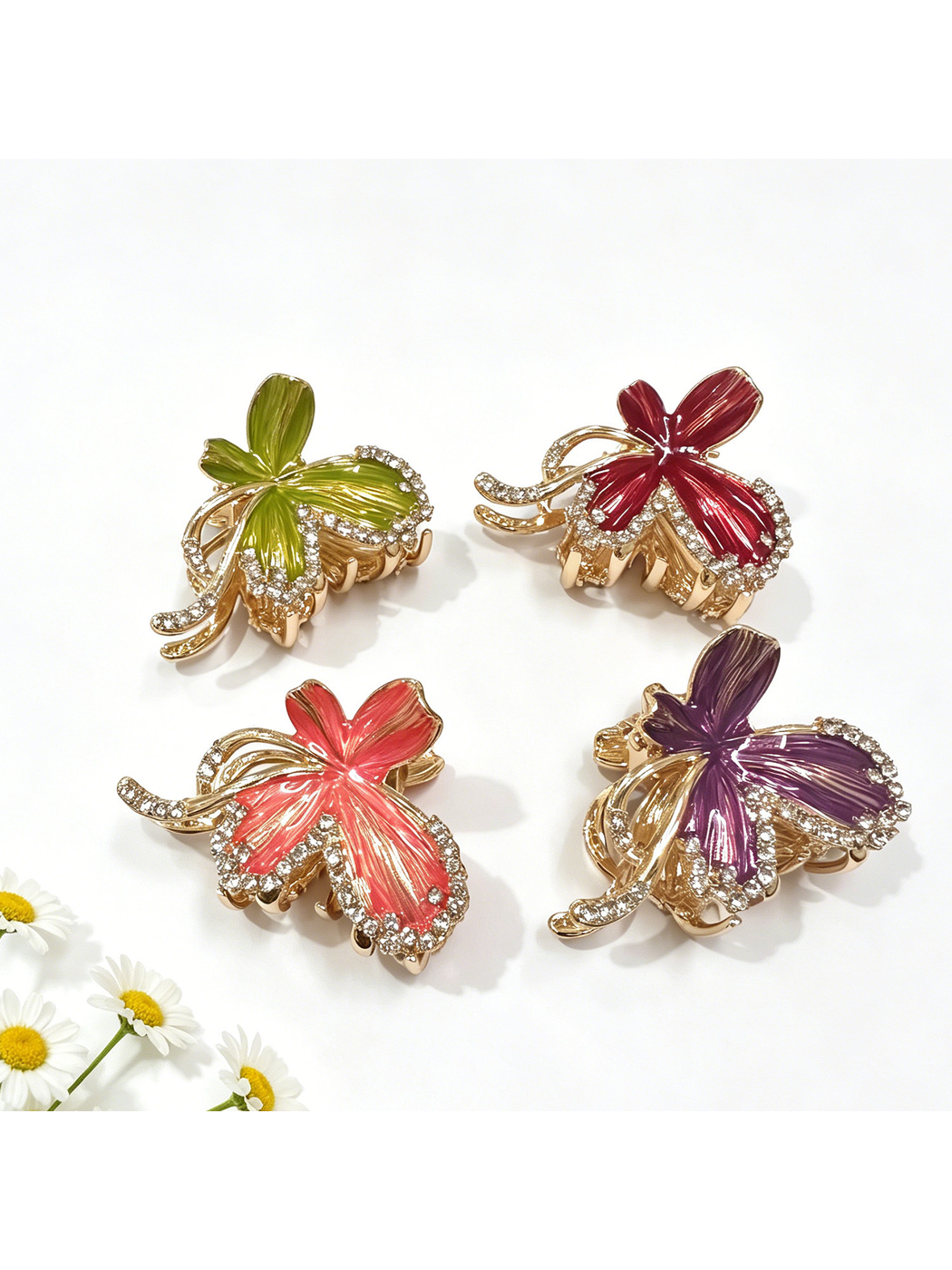 Beau - Bow Shape Glossy Alloy Hair Claw Clip