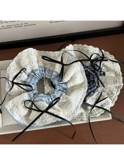 Gifty - Lace Ribbon Bow Oversized Scrunchie