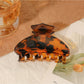 Beau - Leopard Print Half Round Claw Clip