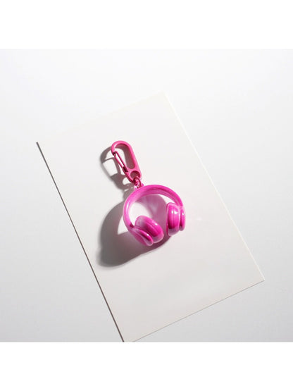 Keypus - Solid Color Headphone Shaped Keychain