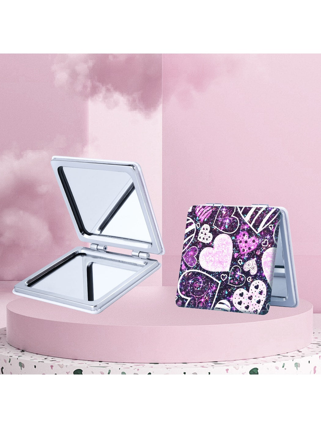 Mirroray - Portable Y2K Style Pocket Makeup Mirror