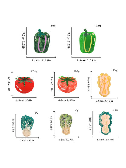 Beau - Fruit Vegetable Acetate Hair Claw Clip