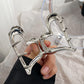 Beau - Minimal Heart Outline Claw Clip