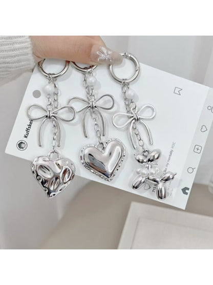 Keypus - Minimalist Modern Bow Charm Keychain