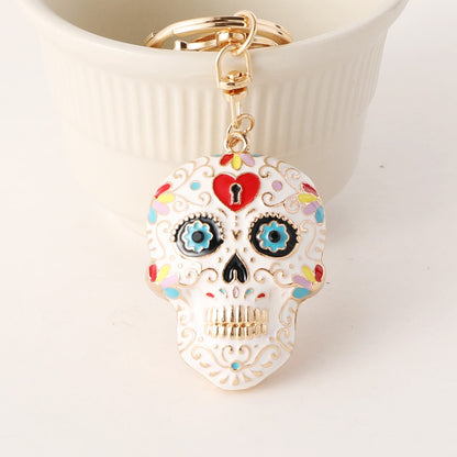 Keypus - Halloween Skull Pattern Bag Charm Keychain