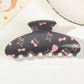 Beau - Black Square Tooth Claw Clip