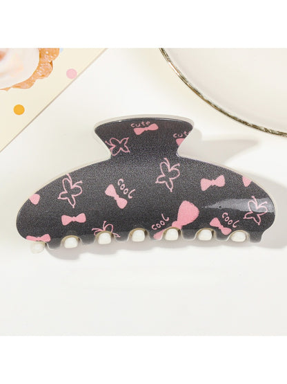 Beau - Black Square Tooth Claw Clip