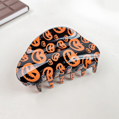 Beau - Novelty Halloween Spiderweb Print Claw Clip