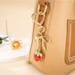 Keypus - Cartoon Strawberry Pendant Bow Bag Charm