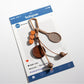 Keypus - Dark Colored Racket Shaped Keychain