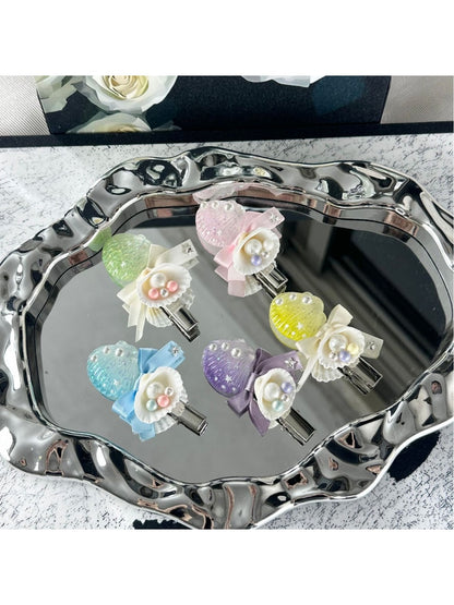 Beau - Ocean Style Bow Sea Motif Hair Clip