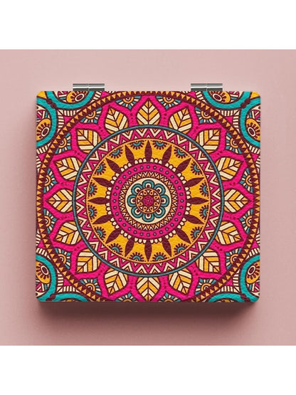 Mirroray - Patterned Foldable Compact Makeup Mirror