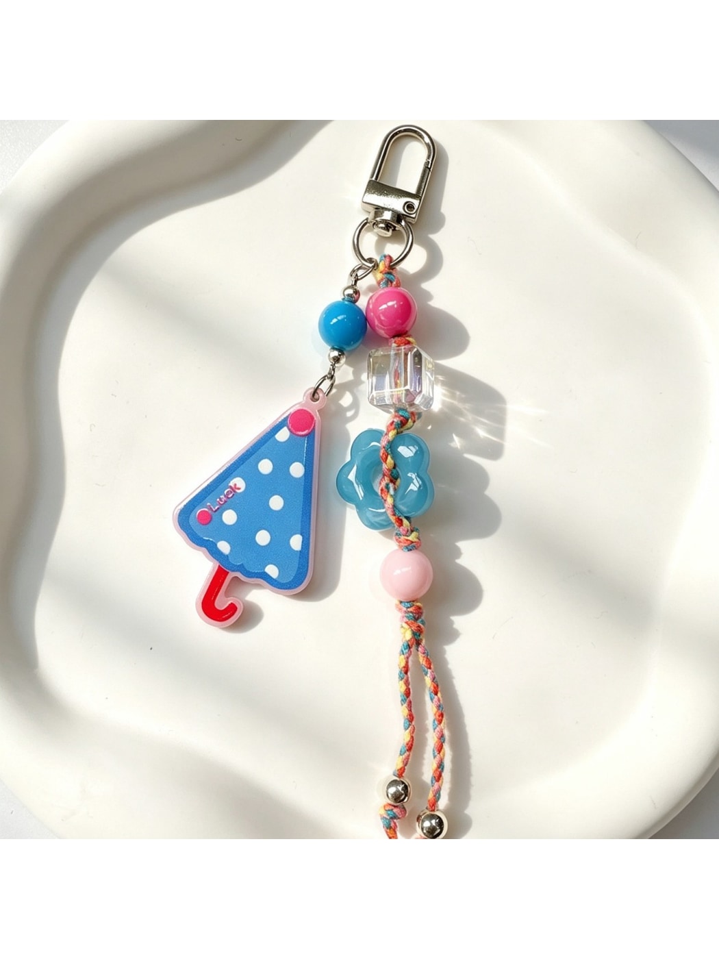 Keypus - Umbrella Pendant Acrylic Cartoon Bag Charm Keychain