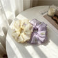 Gifty - Embroidered Floral Mesh Ruffle Edge Scrunchie
