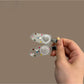 Beau - Sweet Style Heart Decor Transparent Hair Clip
