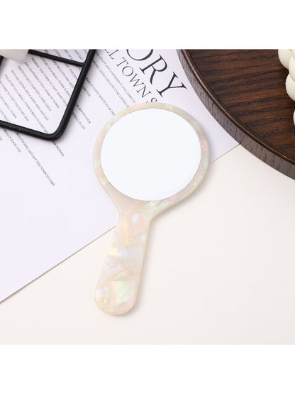 Mirroray - Small Round Mirror With Acetic Acid Handle