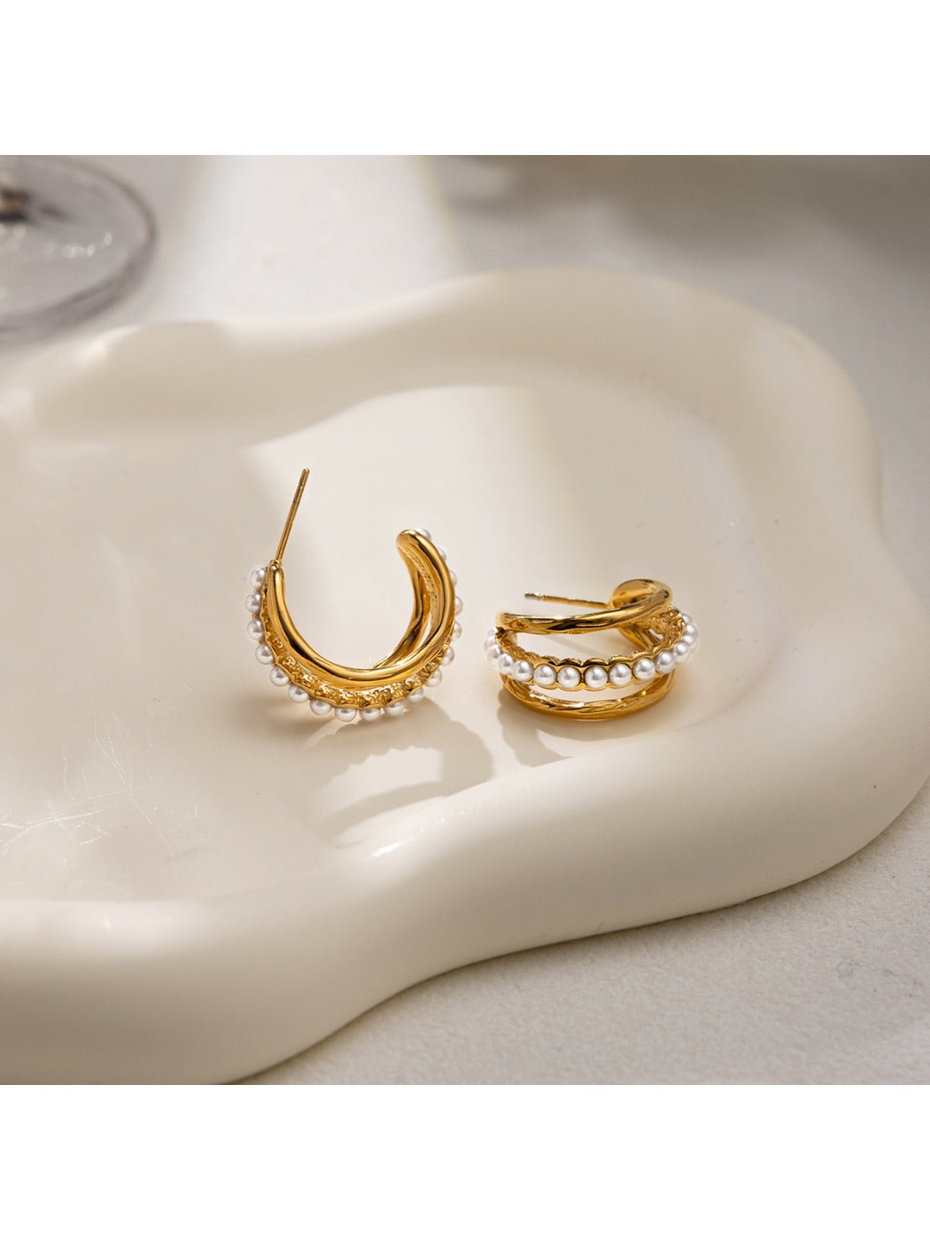 Earedge - Chic Multi Layer Hoop Earrings