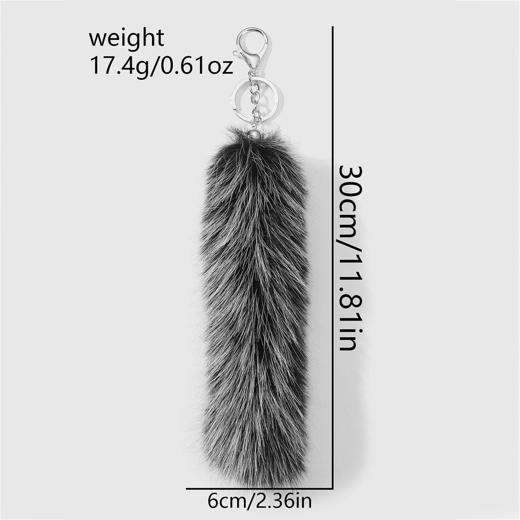 Keypus - Retro Y2K Animal Print Tail Keychain