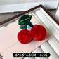 Beau - Geometric Fruit Ring Design PVC Hair Claw Clip
