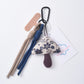 Keypus - Printed Patterns Purple Mushroom Shape Keychain
