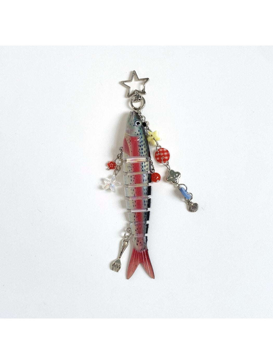 Keypus - Segmented Fish Bag Charm Keychain