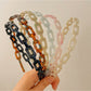 Gifty - Acetate Chain Link Irregular Shape Headband